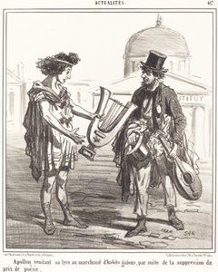 Apollo selger lyren sin av Amédée Charles Henri Cham