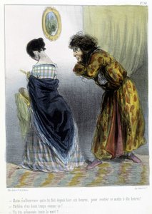 Karikatur - i "" Madeleines"" av Cham, v.1870-1880 av Amédée de Noé
