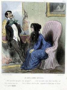 En kunstig gentleman - i "" Madeleines"" av Cham, ca. 1870-1880 av Amédée de Noé
