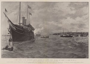Et privat råd til sjøs, rådmenn ankom sammen med Hans Majestets Yacht Victoria og Albert ved Cowes 26. juli