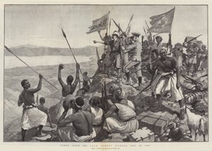 Første utsikt over innsjøen Albert Nyanza, 13. desember 1887