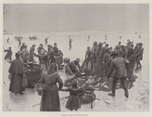 Fiske på isen i Nord-Tyskland
