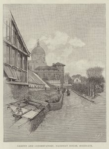 Hage og vinterhage, Fairseat House, Highgate av Amedee Forestier