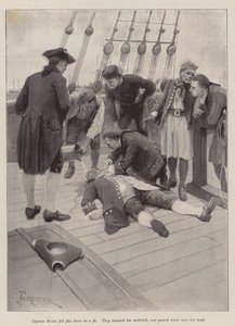 Illustrasjon for The Luck of the Susan Bell, av Sir Walter Besant av Amedee Forestier