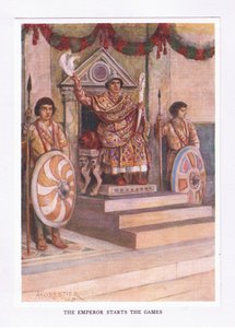 Keiseren startet spillene, illustrasjon fra The Roman Soldier, 1928