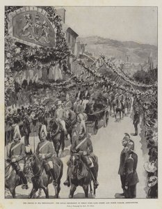 Prinsen i hans fyrstedømme, Royal Procession i Great Duke Gate Street og North Parade, Aberystwith