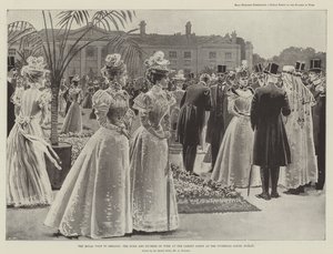 Det kongelige besøket til Irland, hertugen og hertuginnen av York på Garden Party på Viceregal Lodge, Dublin