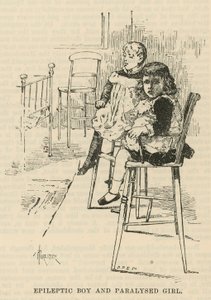 West End Hospital for Paralysis and Epilepsy, Welbeck Street, London: Epileptisk gutt og lammet jente
