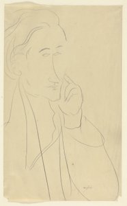 Byste av Zborowski av Amedeo Modigliani