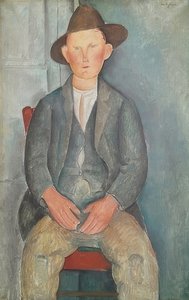 Den lille bonden. Rundt 1918 av Amedeo Modigliani