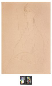 Hanks Zborowska med hendene på fanget av Amedeo Modigliani
