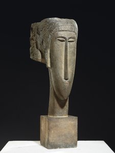 Hode, ca. 1910-12 (kalkstein) av Amedeo Modigliani