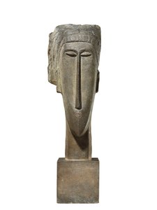 Hode, ca. 1910-12 (kalkstein) av Amedeo Modigliani
