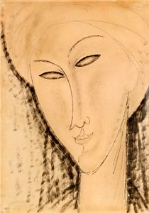 Hodet til en kvinne av Amedeo Modigliani