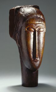 Hodet til en kvinne med frynser av Amedeo Modigliani