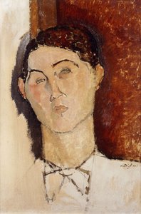 Leder for en ung mann; Leder for en ung mann, ca. 1916 av Amedeo Modigliani