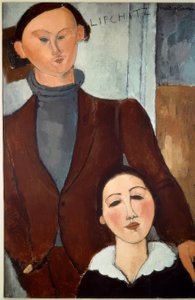 Jacques Lipchitz og hans kone av Amedeo Modigliani