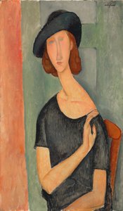Jeanne Hébuterne (i hatten) av Amedeo Modigliani