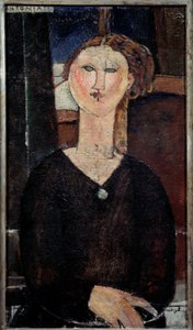 Portrett av Antonia-maleri av Amedeo Modigliani (1884-1920) 1915 Søn. 0,82x0,46 m Paris, Musee de l