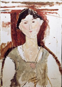 Portrett av Beatrice Hastings. Maleri av Amedeo Modigliani av Amedeo Modigliani