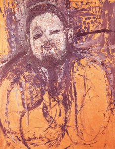 Portrett av Diego Rivera, av Amedeo Modigliani (1884-1920), olje og tempera på lerret av Amedeo Modigliani