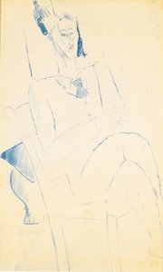Portrett av Jean Cocteau, ca. 1916 av Amedeo Modigliani