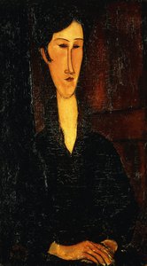 Portrett av Madam Zborowska; Riratto di Mne Zborowska, 1917 av Amedeo Modigliani