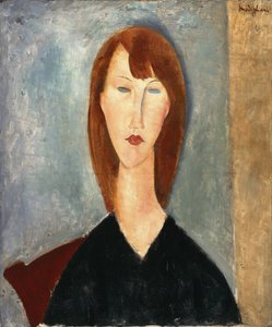 Portrett av en ukjent modell (olje på lerret) av Amedeo Modigliani