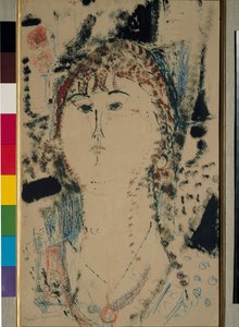 Rosa Porprina-maleri av Amedeo Modigliani av Amedeo Modigliani