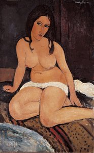 Sittende naken, 1917
