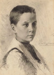 Selvportrett, 1899. av Amedeo Modigliani