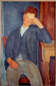 The Young Apprentice Painting av Amedeo Modigliani av Amedeo Modigliani