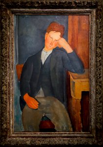 Den unge lærlingen, ca. 1918-19 (olje på lerret) av Amedeo Modigliani