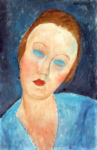 Kone til maleren Survage, 1918 av Amedeo Modigliani