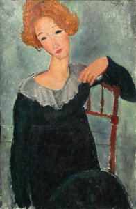 Kvinne med rødt hår av Amedeo Modigliani