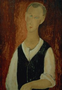 Ung mann med svart vest, 1912