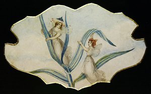 Fairy Gossip, ca. 1860 (akvarell og blyant på papir) av Amelia Jane Murray