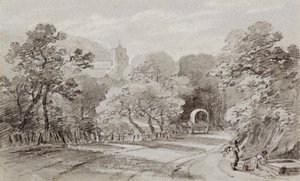A Country Road, Hastings, ca. 1803 (kritt) av Amelia Long