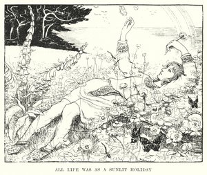 Alt liv var som en solbelyst ferie (gravering) av Amelia M. (attr.to) Bowerley or Bauerle