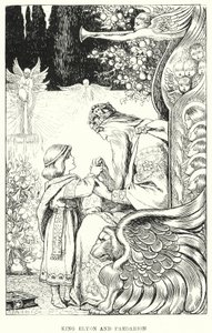 Kong Elyon og Paedarion (gravering)