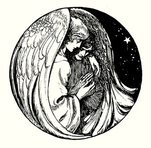 Tittelsideillustrasjon for Allegories av Frederic W Farrar (gravering) av Amelia M. (attr.to) Bowerley or Bauerle