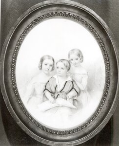 Blandine (f.1835), Cosima (f.1837) og Daniel (f.1839), barn av Marie d