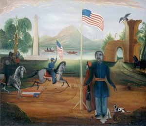 Allegori om frihet av American 19th Century