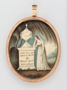 Minneminiatyr av American 19th Century