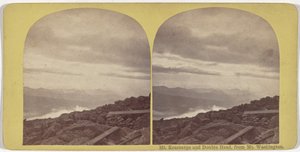 Mt. Kearsarge og Double Head, fra Mt. Washington av American 19th Century