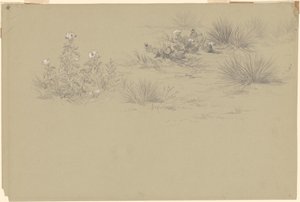 Blomstrende busk og ørkenplanter av American 19th Century after John Frederick Kensett