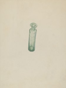 Medisin hetteglass i glass av American 20th Century