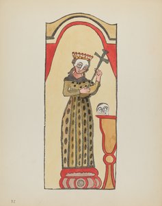 Plate 12: Saint Rita: Fra porteføljen "Spanish Colonial Designs of New Mexico" av American 20th Century