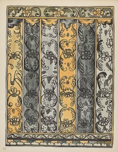 Plate 22: Veggdekorasjon, Laguna: Fra porteføljen "Spanish Colonial Designs of New Mexico"