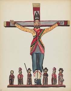 Plate 29: Saint Acacius: Fra porteføljen "Spanish Colonial Designs of New Mexico" av American 20th Century